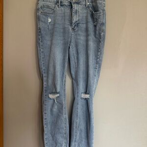 Judy Blue Distressed Light Blue Jeans